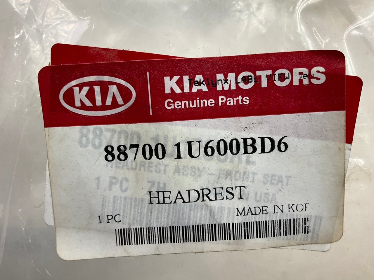 NEW Front Seat Headrest, Black Cloth OEM For 2014-2015 Kia Sorento 887001U600BD6