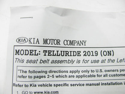 NEW Front Left Drivers Seat Belt Buckle OEM For 20-24 Kia Telluride 88830S9500WK