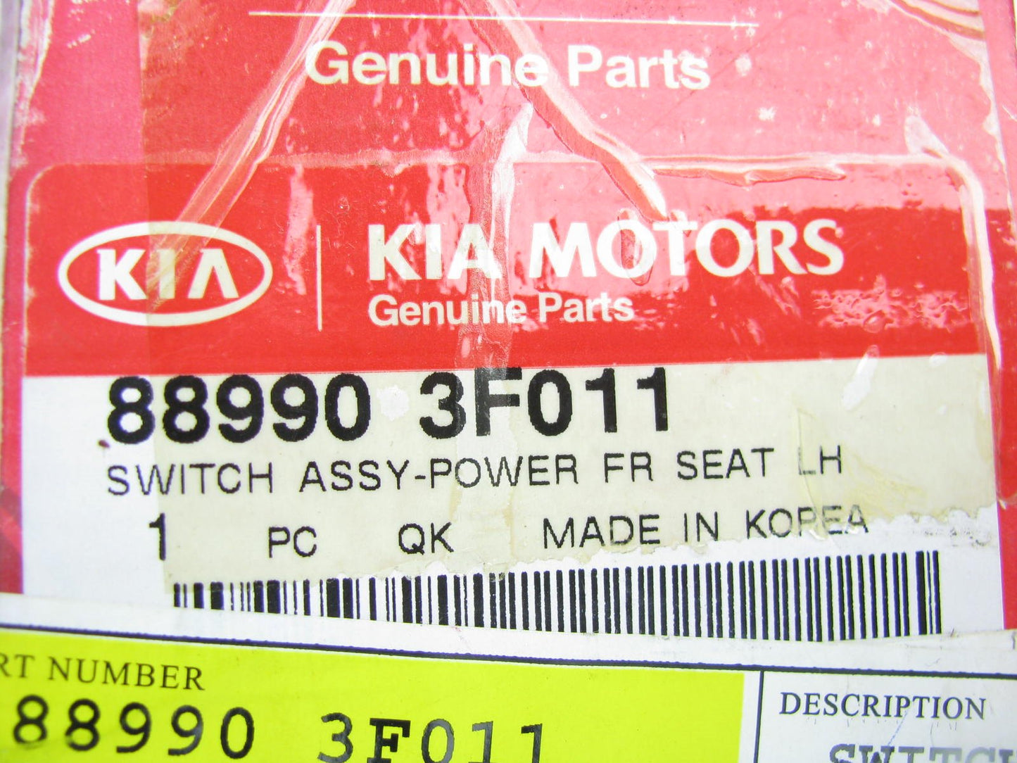 New OEM Front Left Driver Side Power Seat Switch For 04-06 Kia Amanti 889903F011