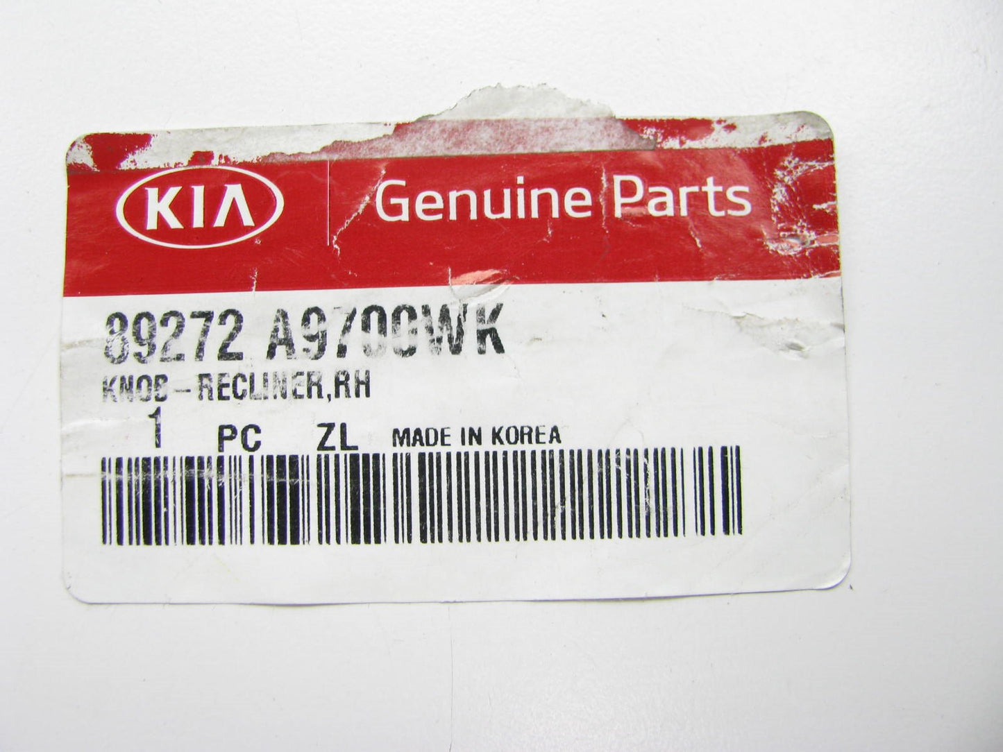 New OEM Front Right Side Seat Recline Handle Knob For 15-16 Sedona 89272A9700WK