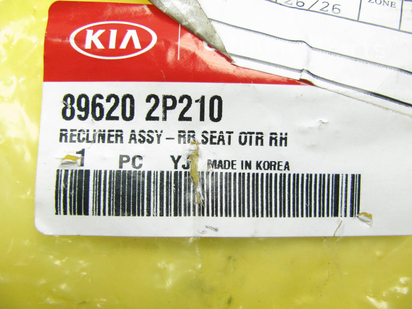 NEW - OEM 896202P210 Right Rear Seat Recliner For 2011-2013 Kia Sorento