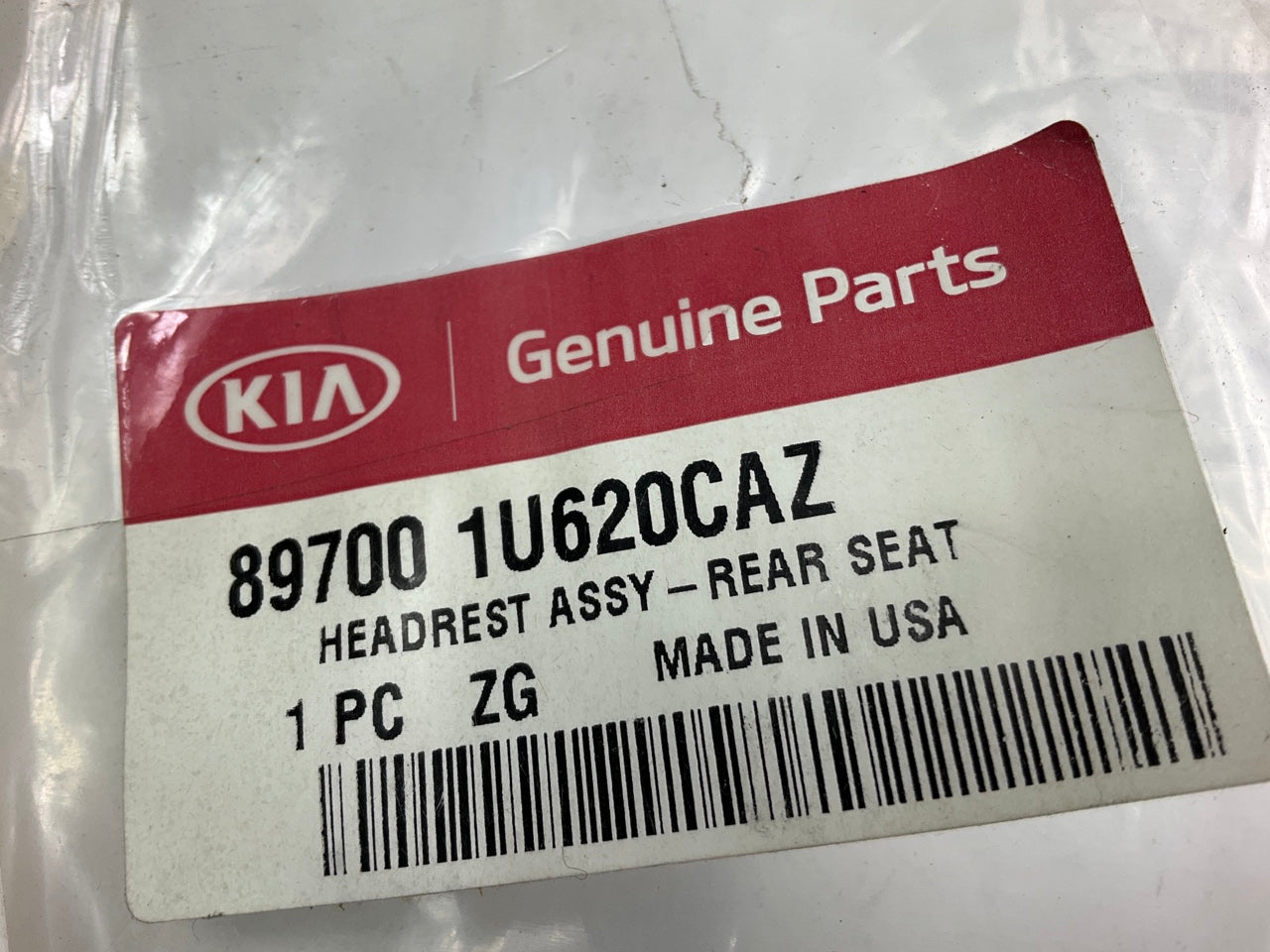 NEW Rear Center Seat Head Rest, Gray OEM For 2013-2014 Kia Sorento 897001U620CAZ