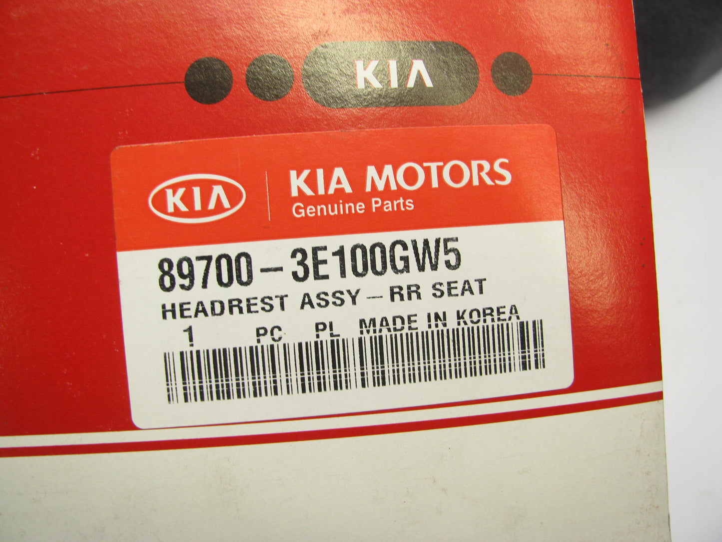 NEW - OEM 897003E100GW5 Rear Right Gray Seat Headrest For 2003 Kia Sorento