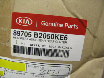 NEW GENUINE 89705B2050KE6 REAR Seat Headrest OEM For 14-16 Kia Soul