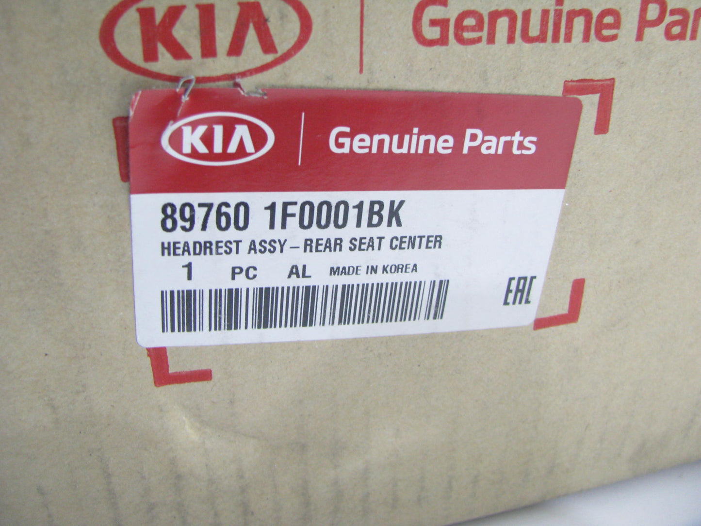 NEW Rear Seat, Center Headrest OEM For 2006-2010 Kia Sportage 897601F0001BK