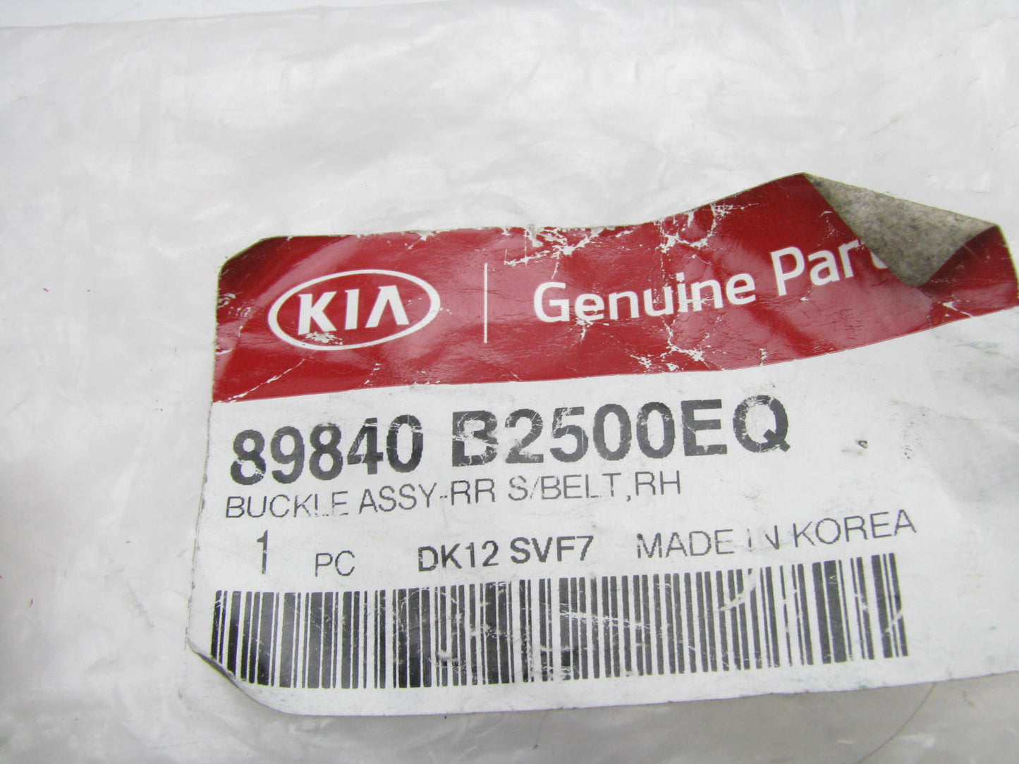 NEW Rear Right Seat Belt Buckle OEM For 2014-2019 Kia Soul 89840B2500EQ