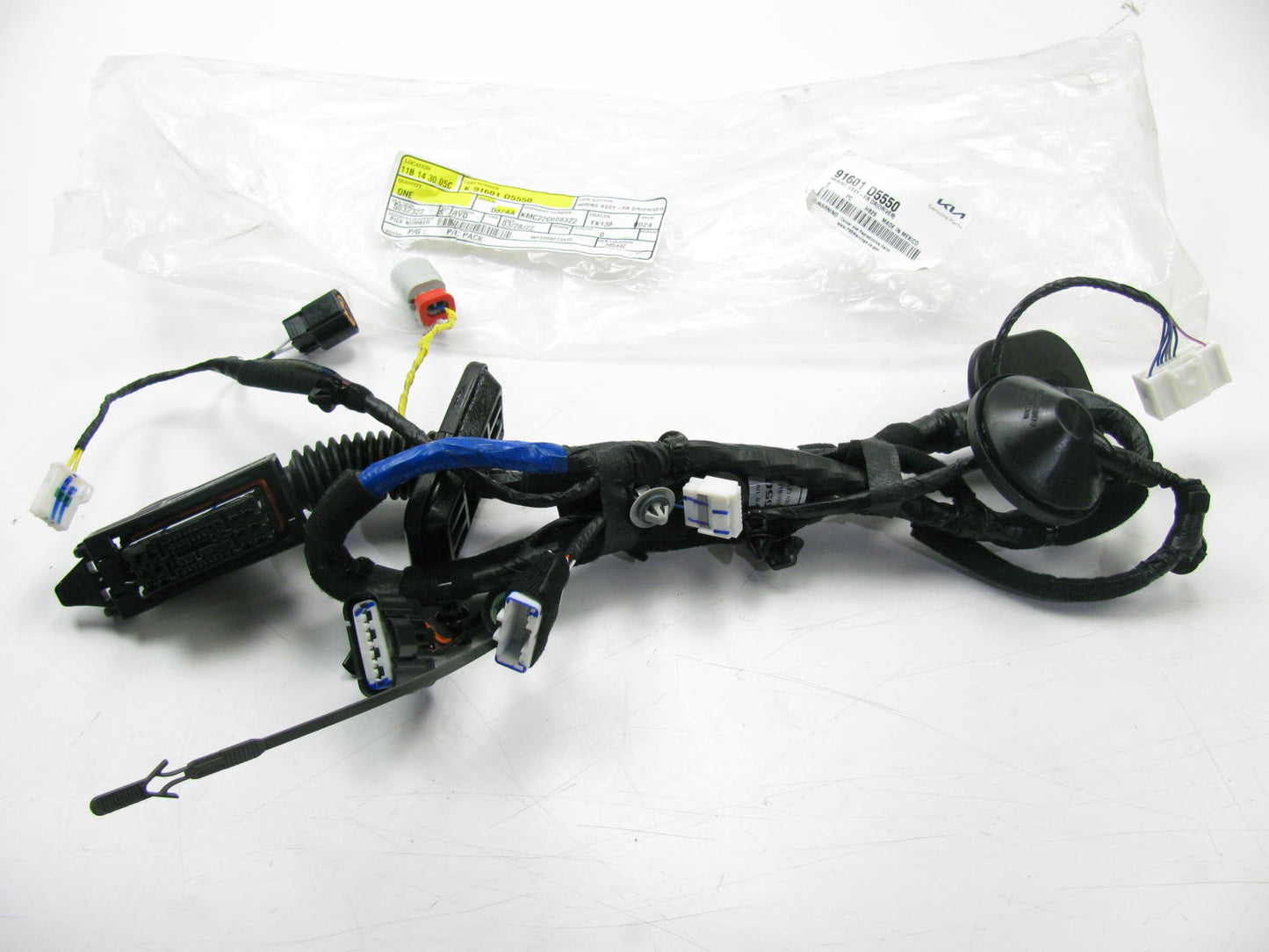 Front Left Drivers Side Door Wire Harness OEM For 17-18 Kia Optima 91601D5550