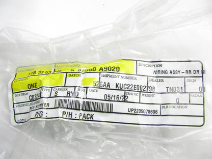 NEW Rear Right Door Wire Wiring Harness OEM For 2015-2021 Kia Sedona 91660A9020