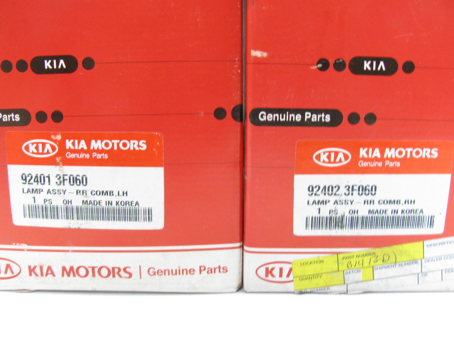 NEW Rear Inner Trunk Lid Tail Lights, Left & Right, OEM For 2004-2006 Kia Amanti