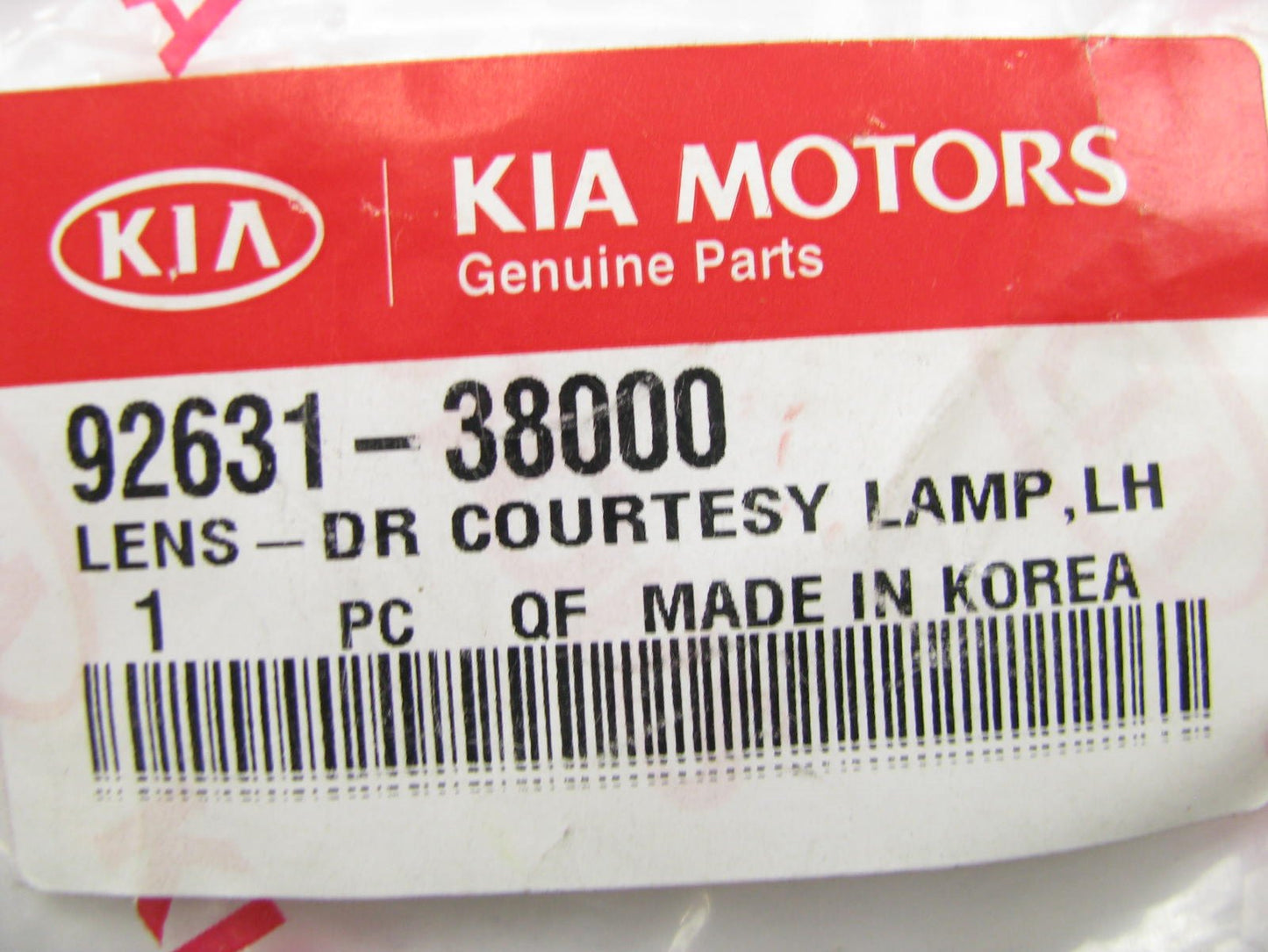 New OEM Left Side Door Courtesy Lamp Light Lens For 01-05 Optima 9263138000