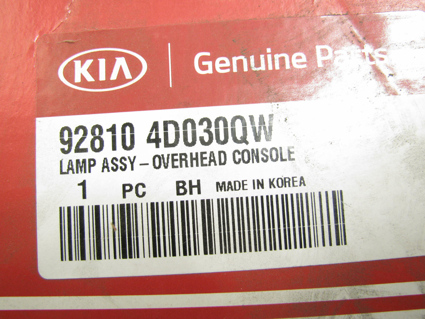 NEW - Overhead Console Map Light Lamp W/ Sliding Doors OEM For 06-14 Kia Sedona