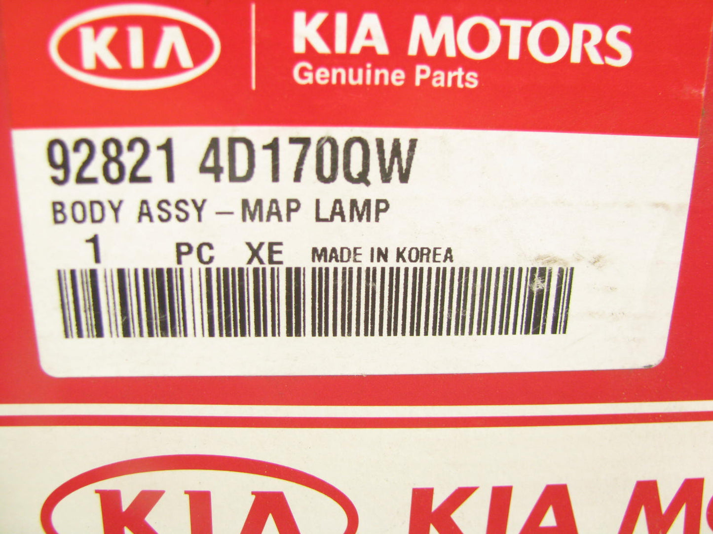 NEW - OEM 928214D170QW Interior Dome Light For 2006-2014 Kia Sedona