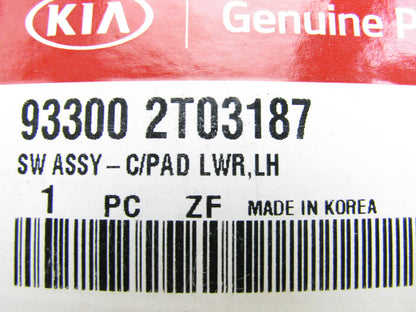 NEW - OEM 933002T03187 Front Left Dash Cluster Switch For 2012-2013 Kia Optima