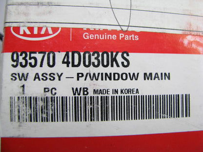 New Left Side Main Power Window Switch OEM For 06-08 Kia Sedona 935704D030KS