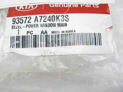 New Genuine FRONT LEFT Door MAIN Switch Bezel Trim OEM For 2014-2016 Kia Forte