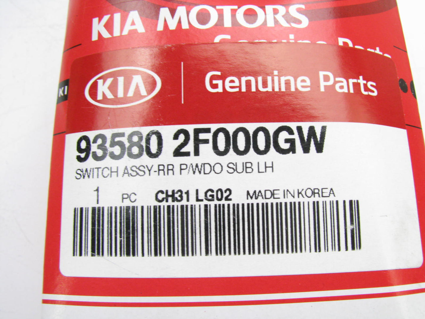 NEW Rear Left Door Window Switch OEM For 2002-2006 Kia Spectra 935802F000GW