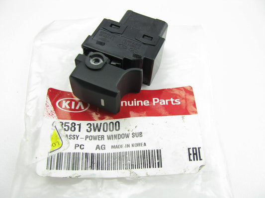 NEW GENUINE REAR Right Door Window Switch Black For 2011-16 Sportage 935813W000