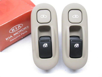 NEW GENUINE REAR Power Window Switch Set LH & RH For 07-12 Kia Sedona TAN COLOR