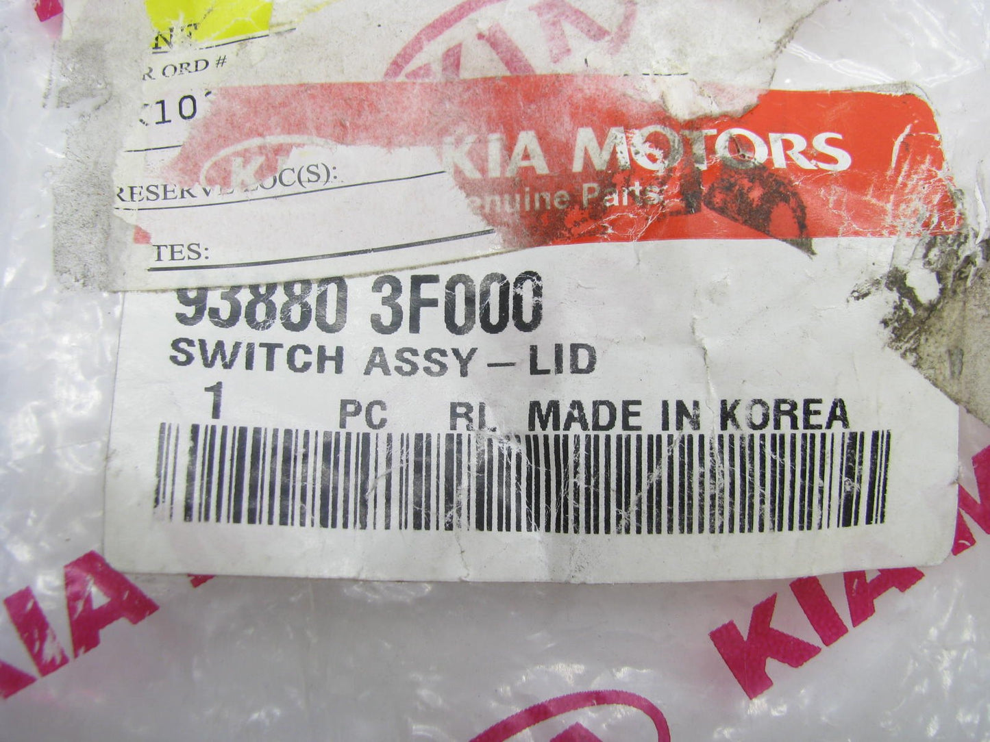 New Genuine Anti-theft Alarm Hood Switch OEM For 2005-08 Kia Amanti 938803F000