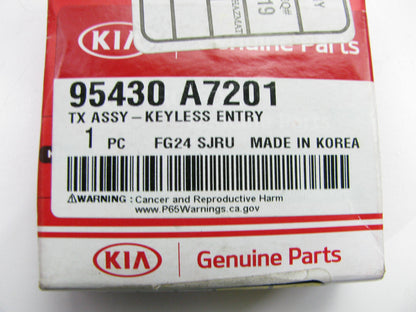 NEW Key Fob Keyless Entry Transmitter OEM For 2017-2018 Kia Forte 95430A7201