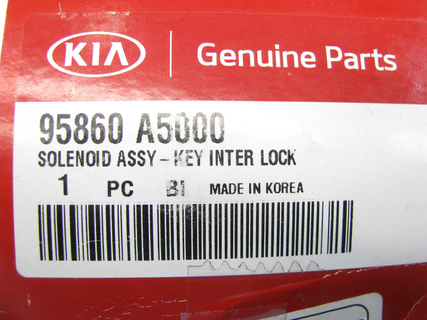 NEW - OEM 95860A5000 Key Intermediate Lock Solenoid For 2014-2018 Kia Forte