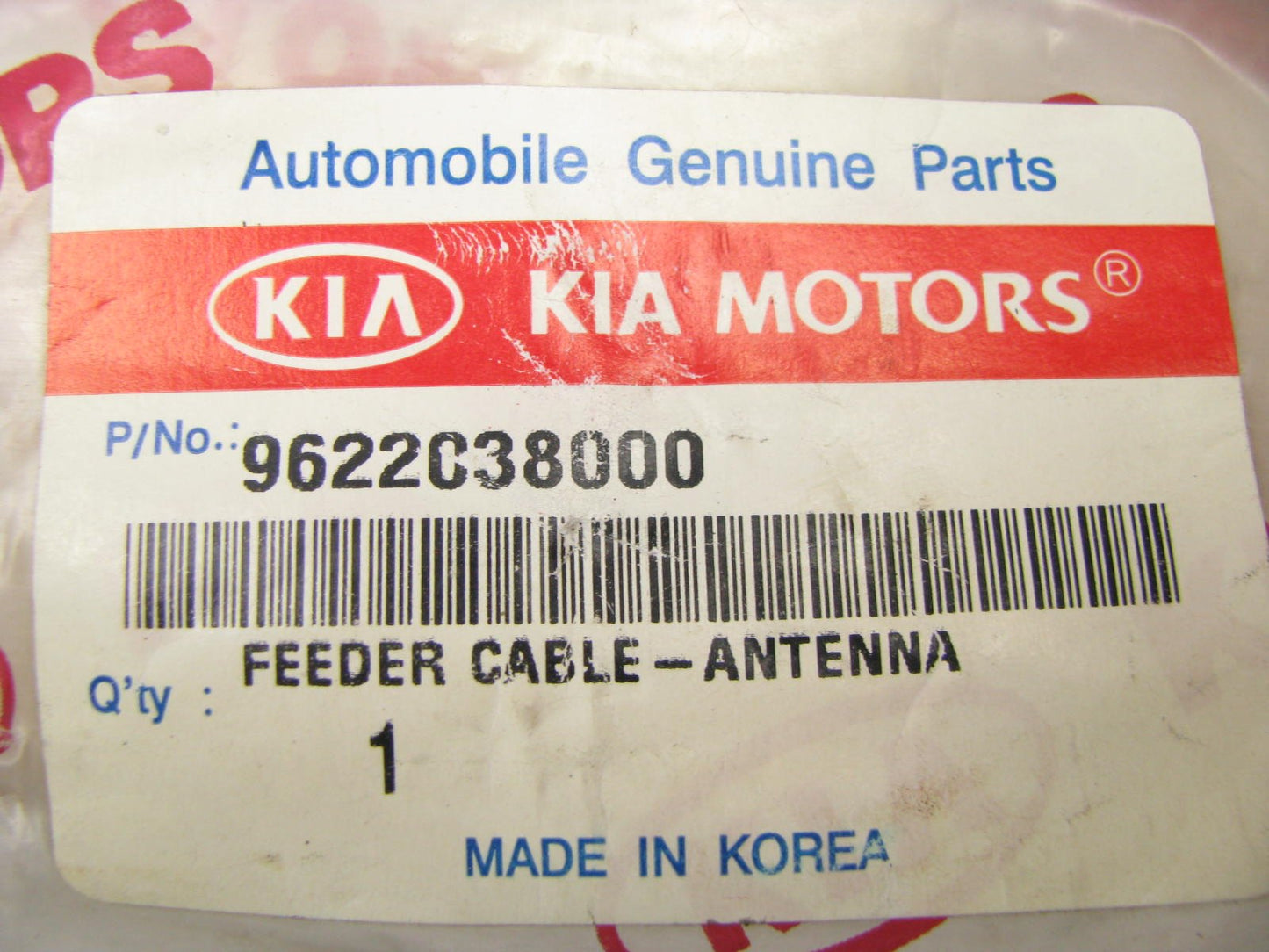 NEW - OEM 9622038000 Antenna Feeder Cable For 2001-2006 Kia Optima