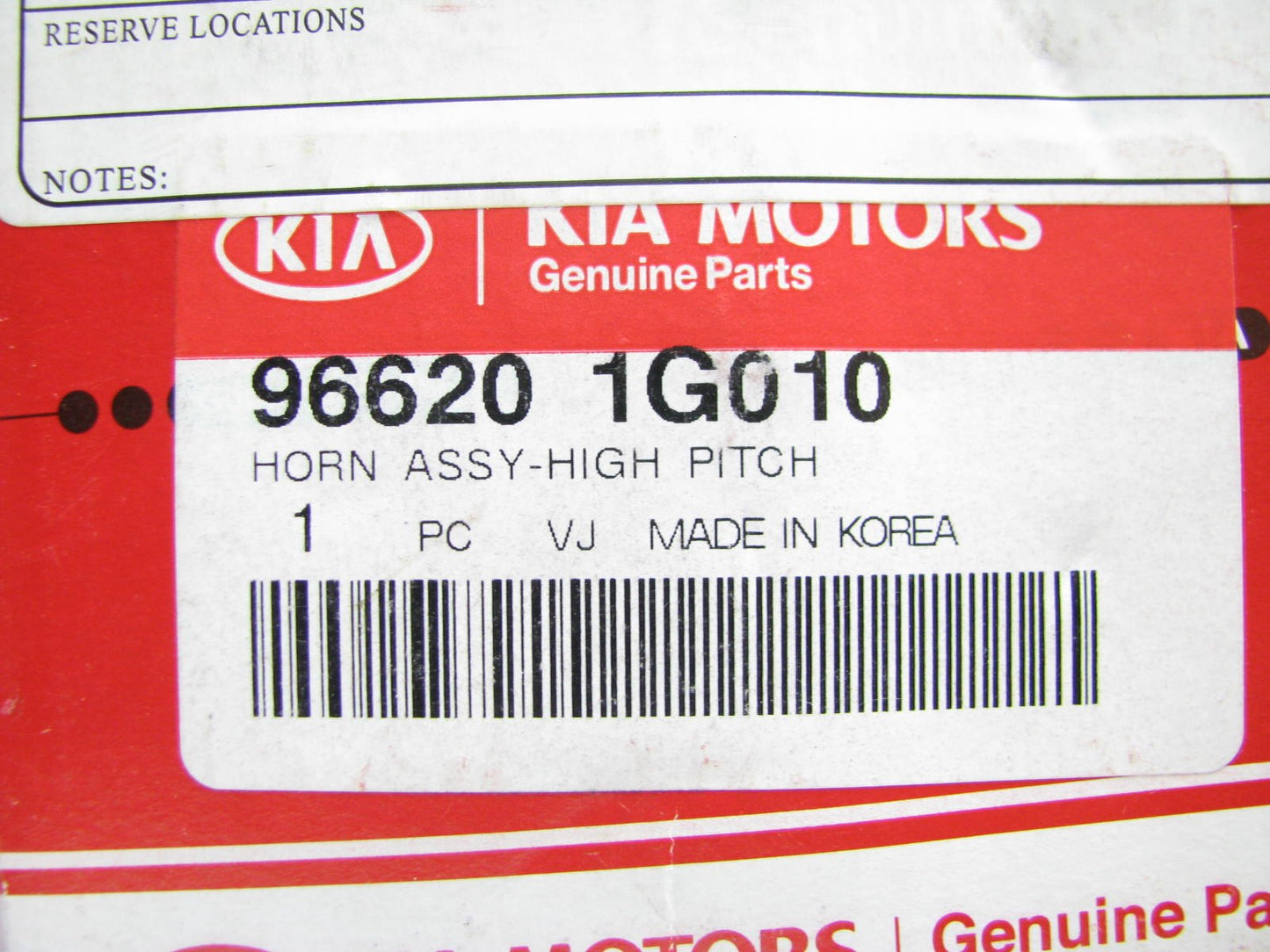 NEW GENUINE OEM HIGH PITCH Horn For 06-11 Kia Rio 966201G010