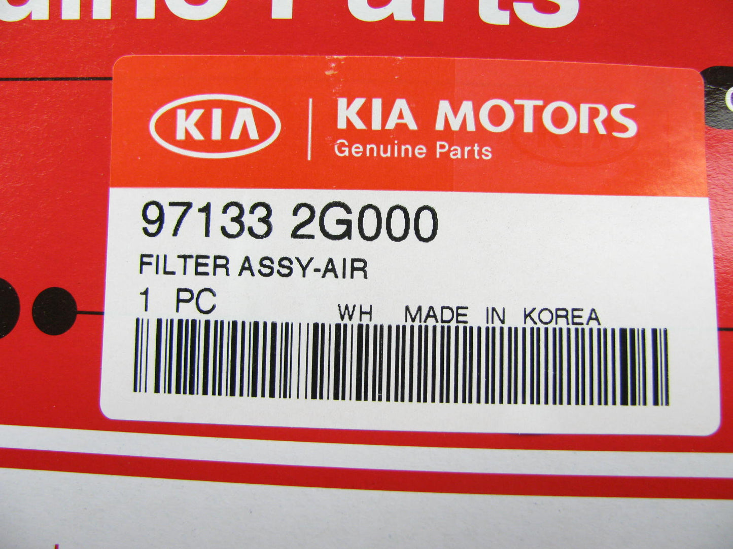 NEW - OEM 971332G000 Cabin Air Filter For Kia