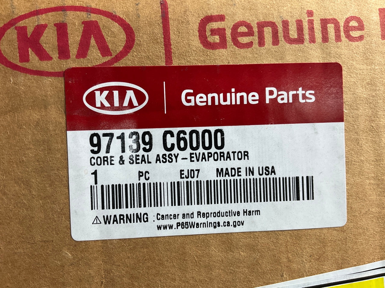 NEW GENUINE A/C Evaporator Core OEM For 2015-2018 Kia Sorento 97139C6000