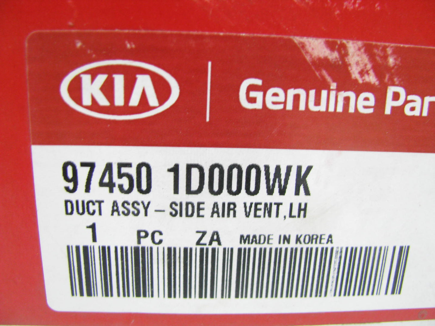 NEW - OEM 974501D000WK Left Side Air Duct A/C Air Vent For 2007-2010 Kia Rondo