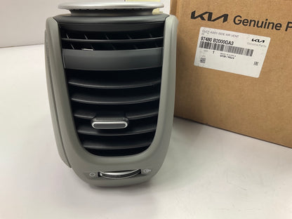 Left Drivers Side Outer Gray A/C Air Vent OEM For 2014-16 Kia Soul 97480B2000GA3