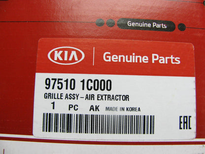 Quarter Panel Pressure Vent Air Extractor Grille For 2006-11 Kia Rio 975101C000
