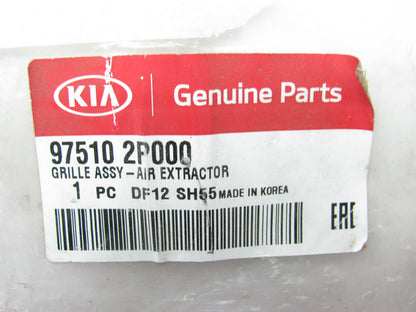 NEW - OEM 975102P000 Grille Quarter Panel Air Extractor Pressure Vent For Kia