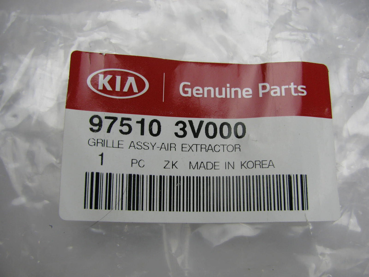 Rear Quarter Panel Air Pressure Outlet Vent Grille OEM For KIA 975103V000