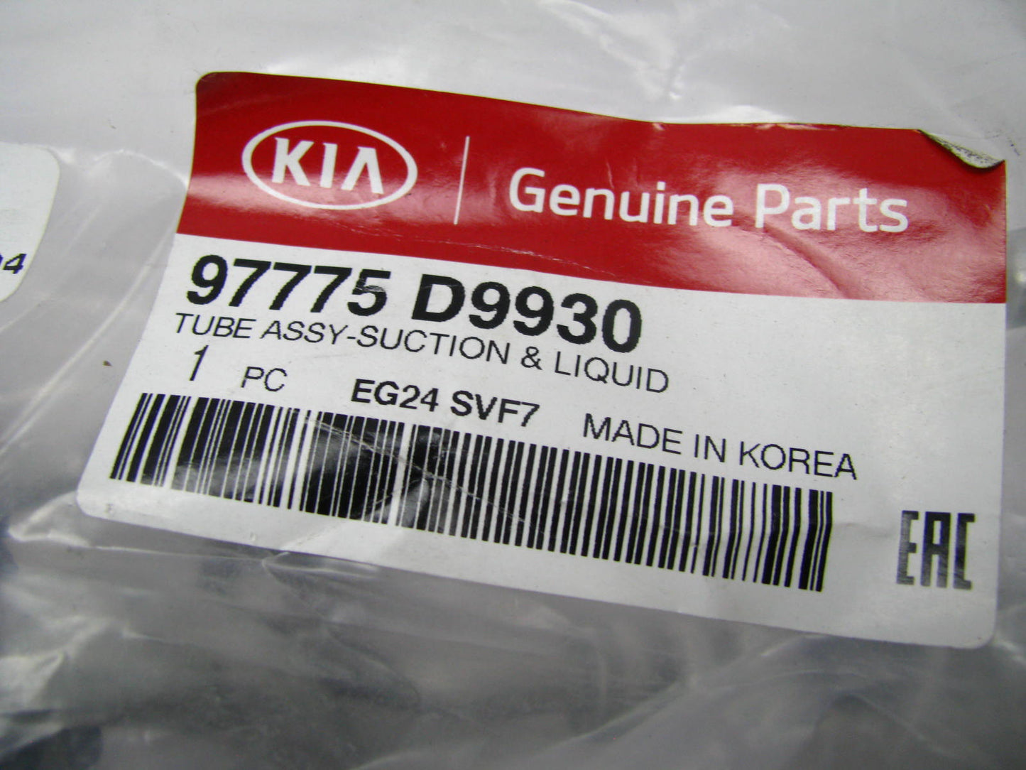 NEW Suction & Liquid Tube A/C Line Hose OEM For 2017 Sportage 2.4 AWD 97775D9930