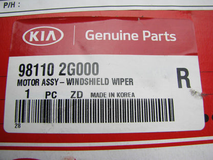 NEW - OEM Genuine Windshield Wiper Motor For 2006-2009 Kia Optima 981102G000