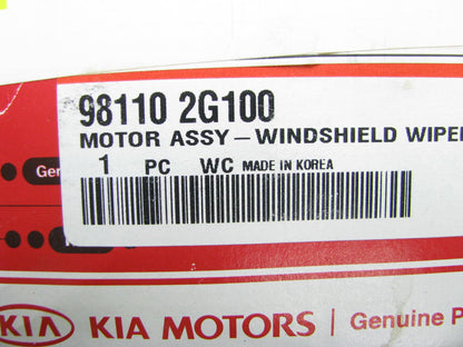 New Genuine Windshield Wiper Motor OEM For 2009-2010 Kia Optima 981102G100