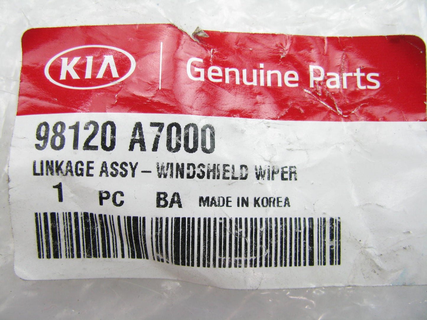 NEW GENUINE Windshield Wiper Linkage Transmission OEM For 14-19 Forte 98120A7000