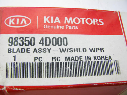 NEW GENUINE Front Left Side Windshield Wiper Blade OEM For Kia 983504D000