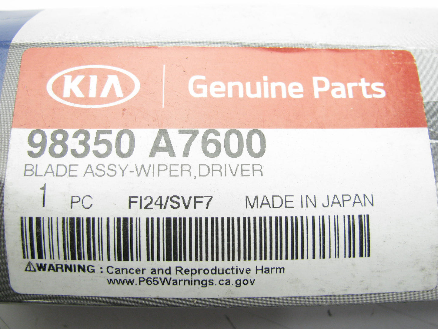 NEW GENUINE 98350A7600 LEFT Windshield Wiper Blade OEM For 2014-2018 Kia Forte