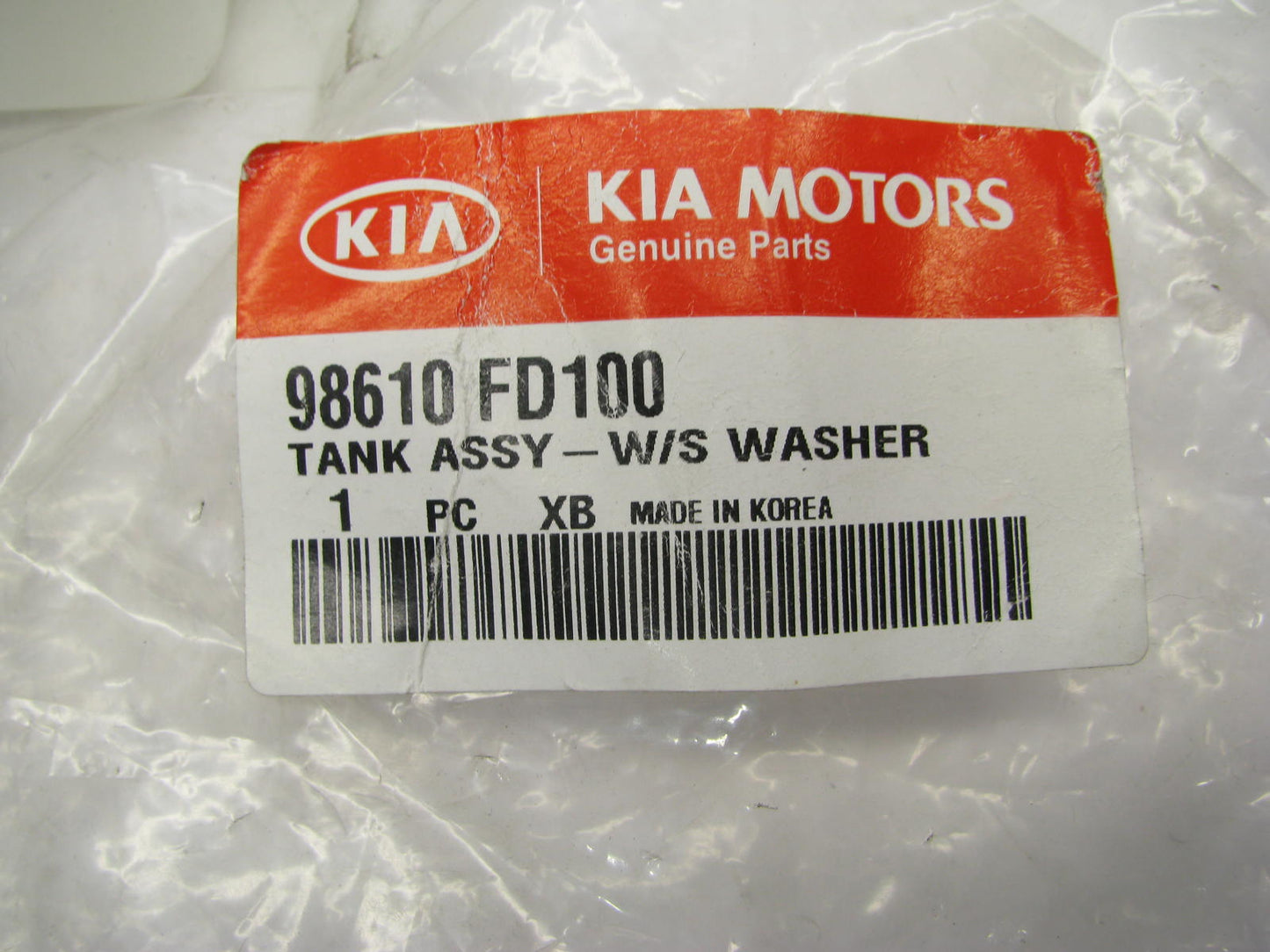 NEW Windshield Washer Tank W/ Pump 98610FD100 Genuine OEM For 00-05 Kia Rio