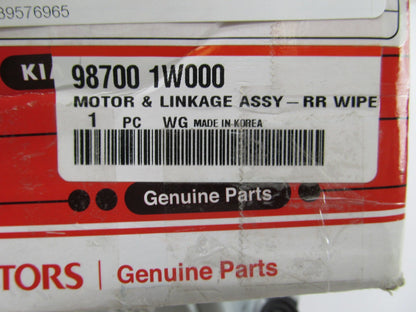 NEW - OEM 987001W000 Rear Tailgate Wiper Motor For 2012-2019 Kia Rio