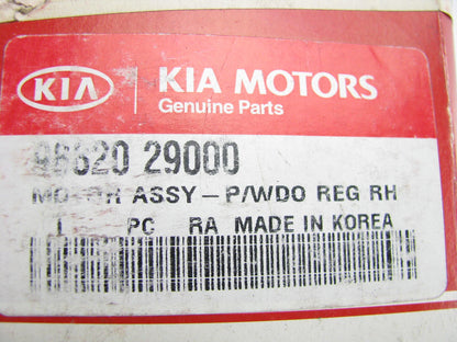 New Genuine Right Passengers Side Power Window Motor OEM For 2001-06 Kia Optima