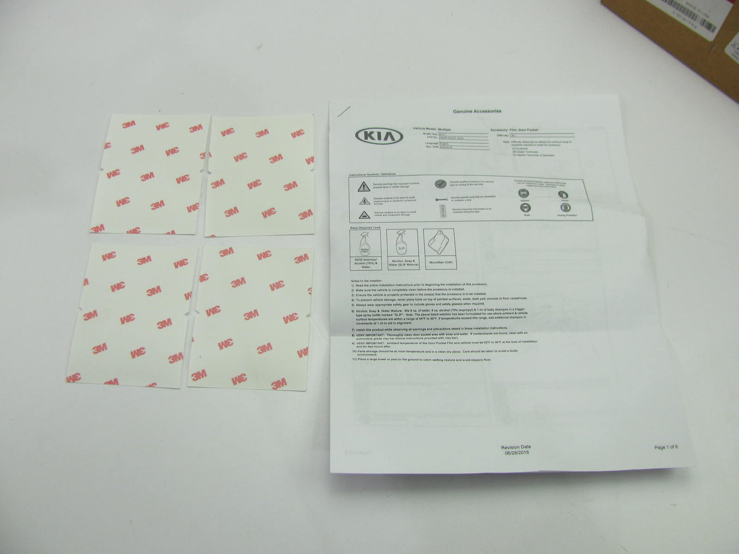 NEW Door Handle Pocket Protector Clear Applique Film Kit OEM For Kia D9048ADU01