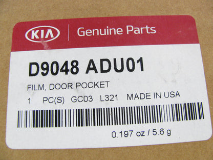 NEW Door Handle Pocket Protector Clear Applique Film Kit OEM For Kia D9048ADU01