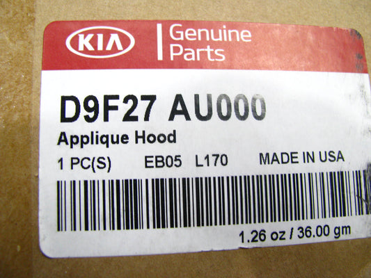 NEW Hood Protector Clear Applique Film OEM For 2020-2022 Kia Sportage D9F27AU000
