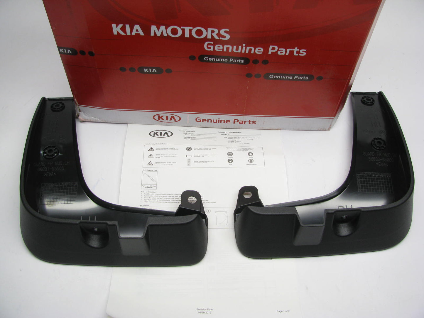 NEW Front Splash Guard Mud Guards G5F46AK000 Genuine OEM For 2017-2022 Kia Niro