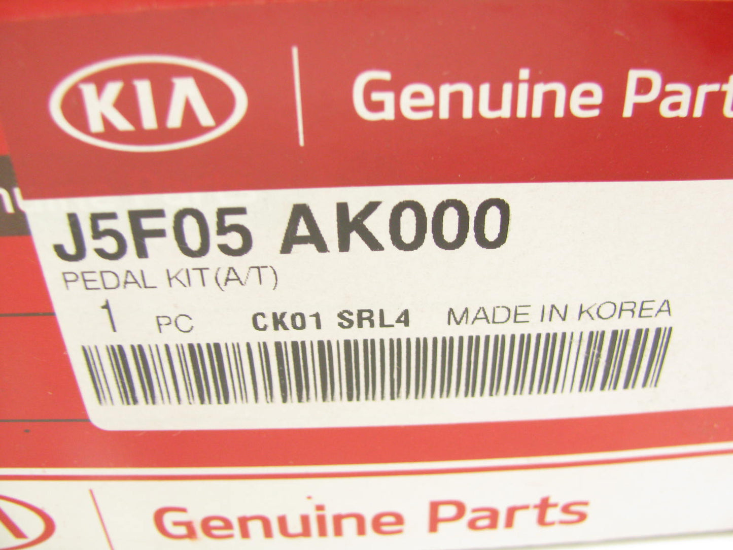 New Genuine OEM J5F05AK000 Chrome Pedal Set For 2018-2019 Kia Stinger