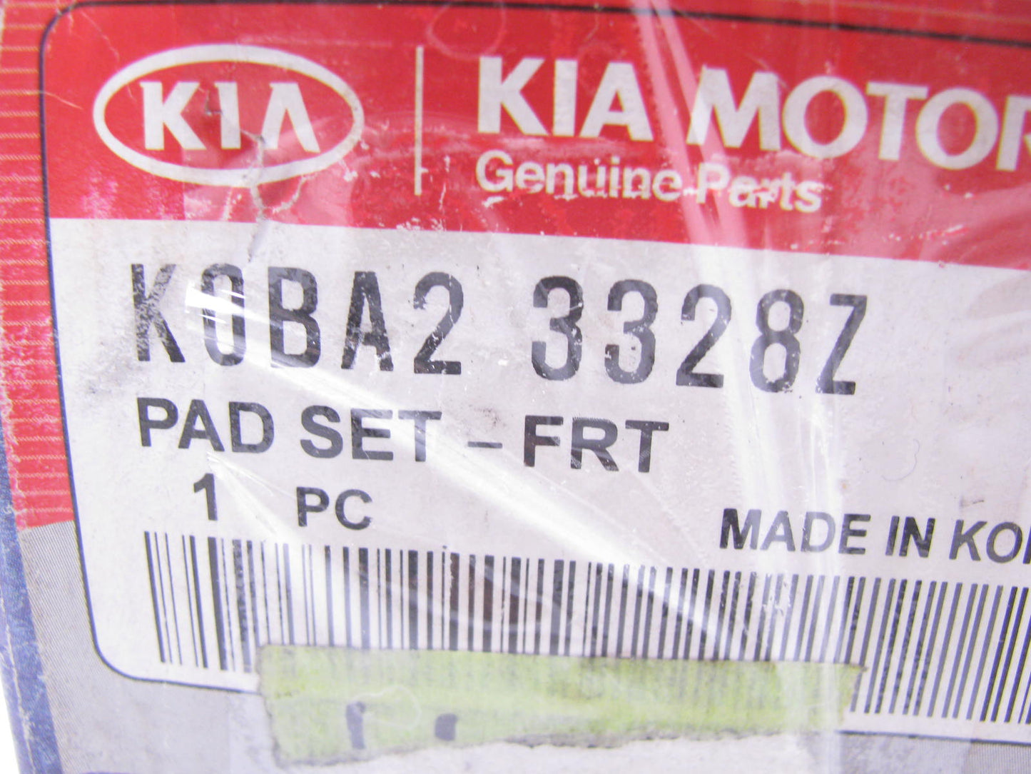 NEW - OEM K0BA23328Z FRONT Disc Brake Pads For 2000-2005 Kia Rio