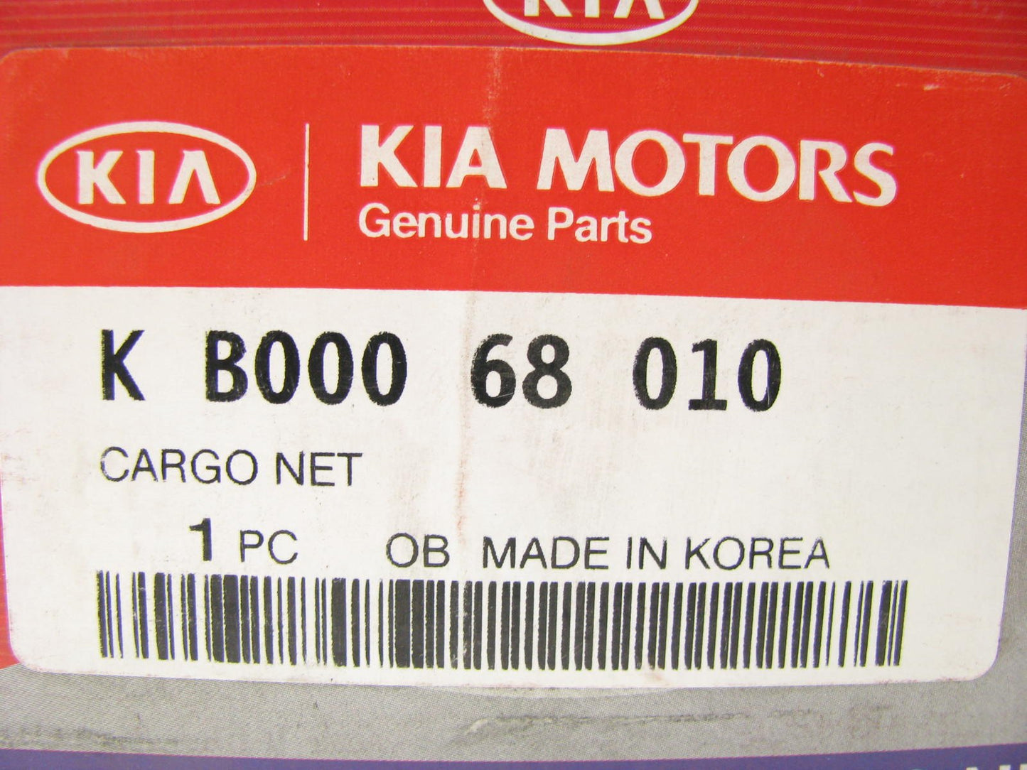 NEW - OEM KB00068010 Black Cargo Storage Net For 2001-2002 Kia Rio